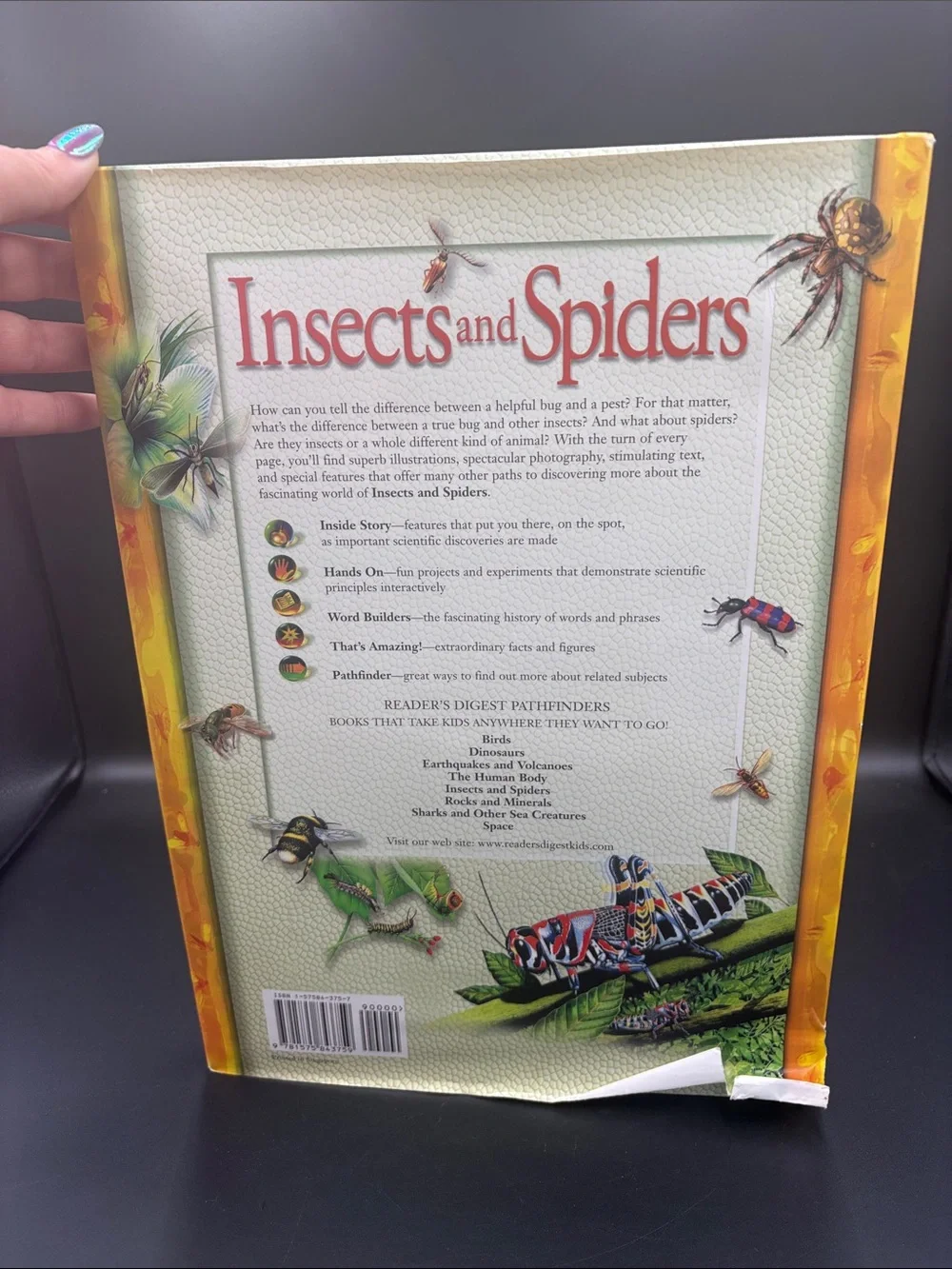 Reader's Digest Pathfinders Insects and Spiders hardcover book